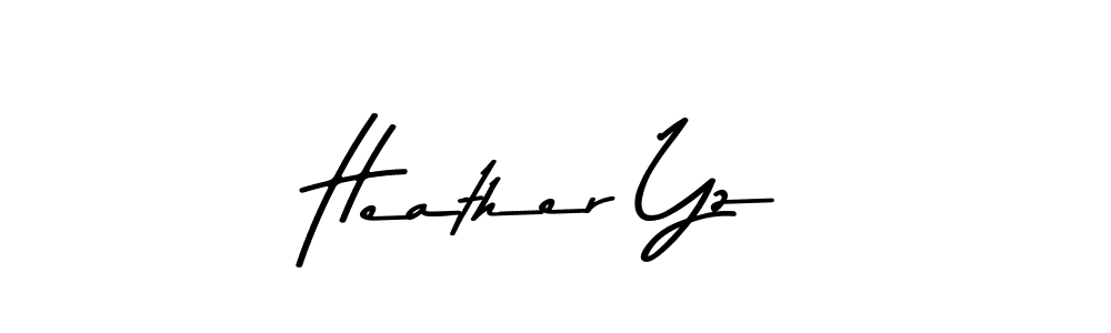 Use a signature maker to create a handwritten signature online. With this signature software, you can design (Asem Kandis PERSONAL USE) your own signature for name Heather Yz. Heather Yz signature style 9 images and pictures png