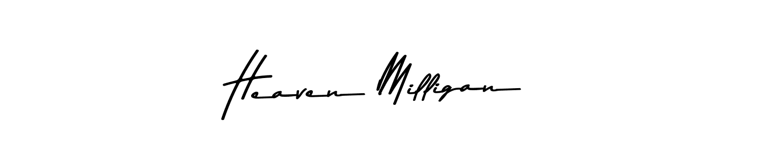 if you are searching for the best signature style for your name Heaven Milligan. so please give up your signature search. here we have designed multiple signature styles  using Asem Kandis PERSONAL USE. Heaven Milligan signature style 9 images and pictures png