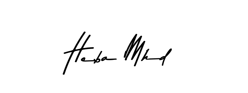 Design your own signature with our free online signature maker. With this signature software, you can create a handwritten (Asem Kandis PERSONAL USE) signature for name Heba Mhd. Heba Mhd signature style 9 images and pictures png