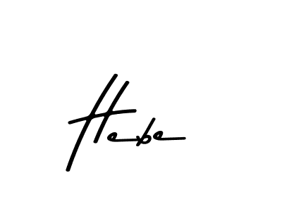 How to make Hebe name signature. Use Asem Kandis PERSONAL USE style for creating short signs online. This is the latest handwritten sign. Hebe signature style 9 images and pictures png