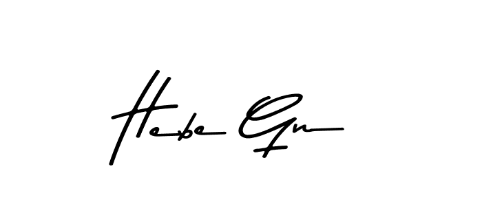 Design your own signature with our free online signature maker. With this signature software, you can create a handwritten (Asem Kandis PERSONAL USE) signature for name Hebe Gn. Hebe Gn signature style 9 images and pictures png