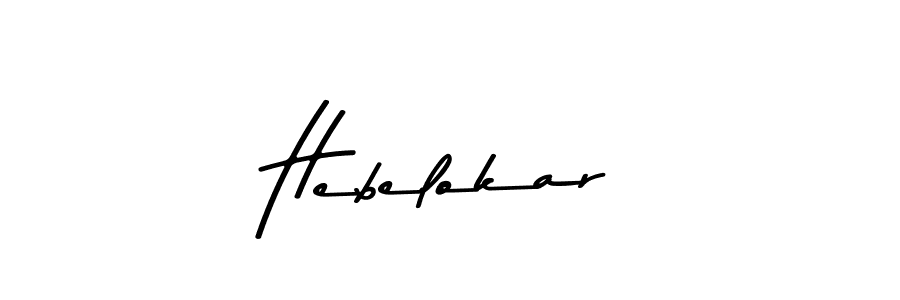 Design your own signature with our free online signature maker. With this signature software, you can create a handwritten (Asem Kandis PERSONAL USE) signature for name Hebelokar. Hebelokar signature style 9 images and pictures png