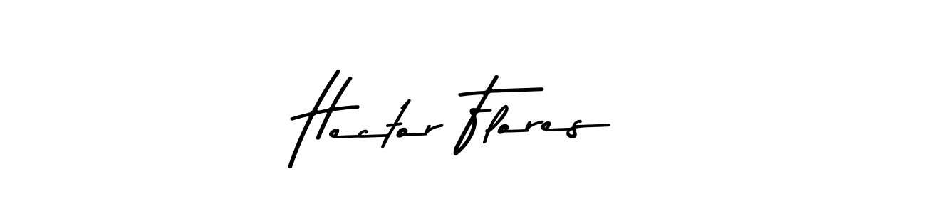 Create a beautiful signature design for name Hector Flores. With this signature (Asem Kandis PERSONAL USE) fonts, you can make a handwritten signature for free. Hector Flores signature style 9 images and pictures png