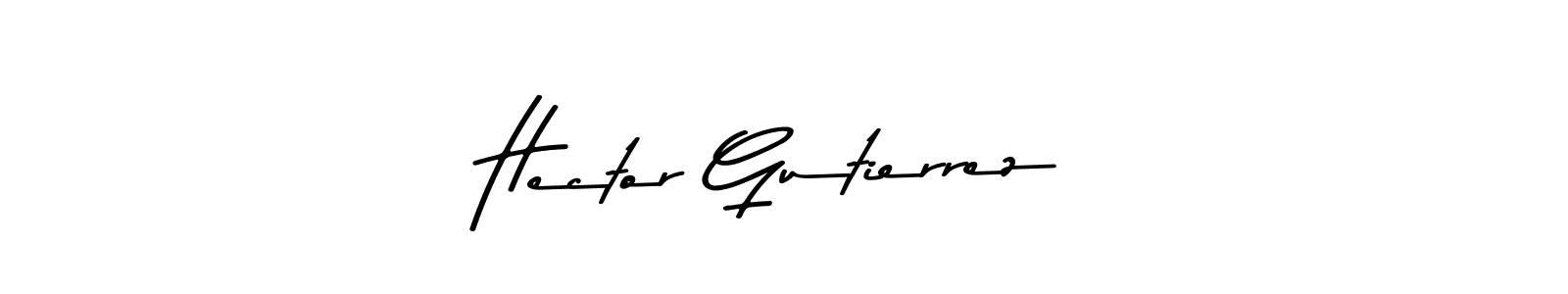 Use a signature maker to create a handwritten signature online. With this signature software, you can design (Asem Kandis PERSONAL USE) your own signature for name Hector Gutierrez. Hector Gutierrez signature style 9 images and pictures png