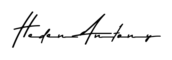 A classic penmanship look for Heden Antony. The Asem Kandis PERSONAL USE font brings timeless elegance and confidence to every signed document. Heden Antony signature style 9 images and pictures png