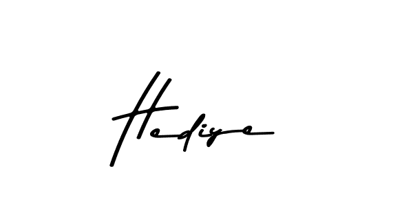 How to make Hediye name signature. Use Asem Kandis PERSONAL USE style for creating short signs online. This is the latest handwritten sign. Hediye signature style 9 images and pictures png