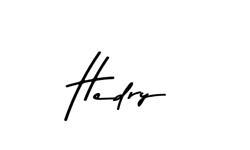 How to make Hedry name signature. Use Asem Kandis PERSONAL USE style for creating short signs online. This is the latest handwritten sign. Hedry signature style 9 images and pictures png