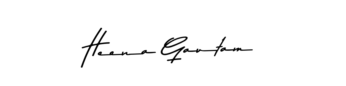 This is the best signature style for the Heena Gautam name. Also you like these signature font (Asem Kandis PERSONAL USE). Mix name signature. Heena Gautam signature style 9 images and pictures png