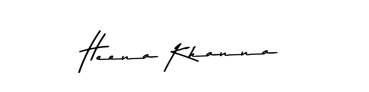 Make a beautiful signature design for name Heena Khanna. Use this online signature maker to create a handwritten signature for free. Heena Khanna signature style 9 images and pictures png