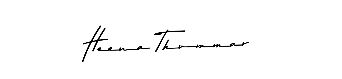 You can use this online signature creator to create a handwritten signature for the name Heena Thummar. This is the best online autograph maker. Heena Thummar signature style 9 images and pictures png