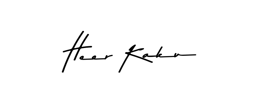 Use a signature maker to create a handwritten signature online. With this signature software, you can design (Asem Kandis PERSONAL USE) your own signature for name Heer Kaku. Heer Kaku signature style 9 images and pictures png