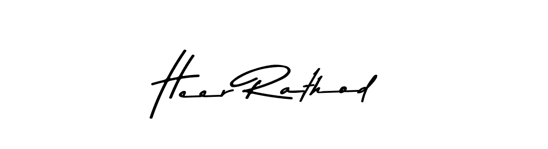 Also You can easily find your signature by using the search form. We will create Heer Rathod name handwritten signature images for you free of cost using Asem Kandis PERSONAL USE sign style. Heer Rathod signature style 9 images and pictures png