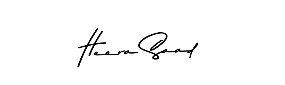 This is the best signature style for the Heera Saad name. Also you like these signature font (Asem Kandis PERSONAL USE). Mix name signature. Heera Saad signature style 9 images and pictures png