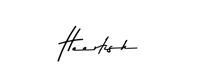 Create a beautiful signature design for name Heertish. With this signature (Asem Kandis PERSONAL USE) fonts, you can make a handwritten signature for free. Heertish signature style 9 images and pictures png