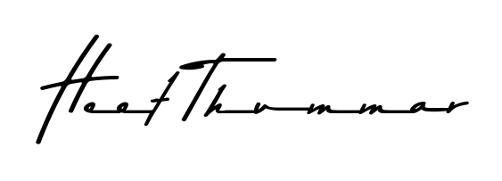 Quickly download Heet Thummar name signature in high-resolution PNG using Asem Kandis PERSONAL USE style. Ready to insert into PDFs and online applications. Heet Thummar signature style 9 images and pictures png