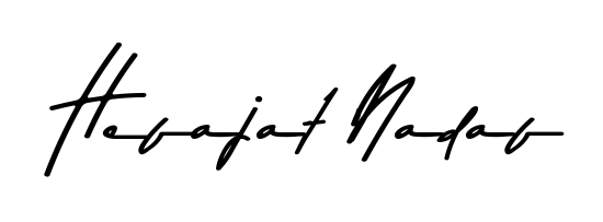 Transform the name Hefajat Nadaf into a signature masterpiece using Asem Kandis PERSONAL USE font. Ideal for photographers, artists, and creators looking for watermarks. Hefajat Nadaf signature style 9 images and pictures png