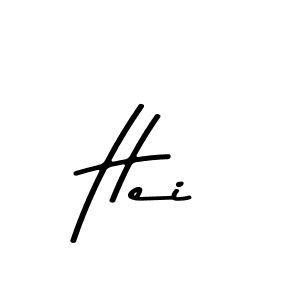 Design your own signature with our free online signature maker. With this signature software, you can create a handwritten (Asem Kandis PERSONAL USE) signature for name Hei. Hei signature style 9 images and pictures png