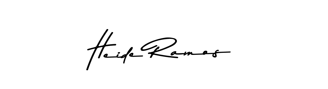 This is the best signature style for the Heide Ramos name. Also you like these signature font (Asem Kandis PERSONAL USE). Mix name signature. Heide Ramos signature style 9 images and pictures png