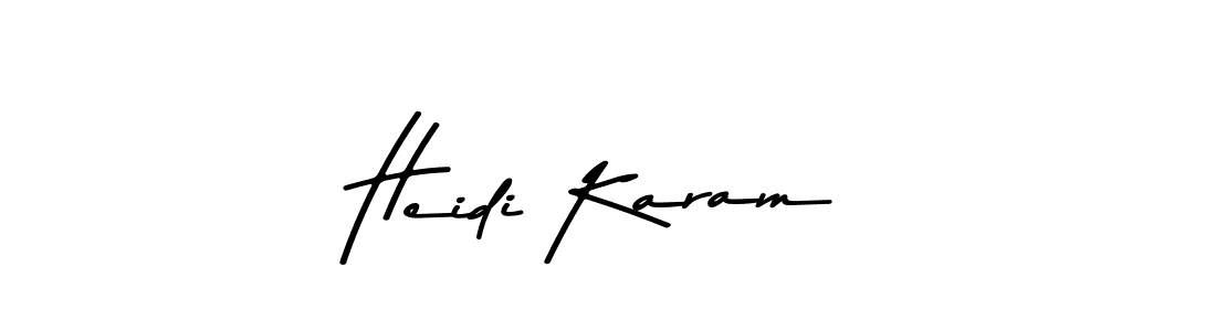 How to make Heidi Karam signature? Asem Kandis PERSONAL USE is a professional autograph style. Create handwritten signature for Heidi Karam name. Heidi Karam signature style 9 images and pictures png