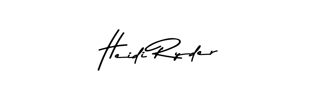 Asem Kandis PERSONAL USE is a professional signature style that is perfect for those who want to add a touch of class to their signature. It is also a great choice for those who want to make their signature more unique. Get Heidi Ryder name to fancy signature for free. Heidi Ryder signature style 9 images and pictures png