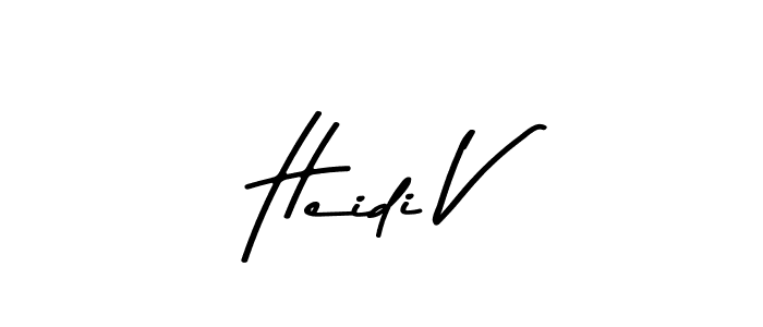 if you are searching for the best signature style for your name Heidi V. so please give up your signature search. here we have designed multiple signature styles  using Asem Kandis PERSONAL USE. Heidi V signature style 9 images and pictures png