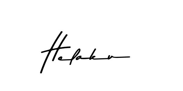 Create a beautiful signature design for name Helaku. With this signature (Asem Kandis PERSONAL USE) fonts, you can make a handwritten signature for free. Helaku signature style 9 images and pictures png