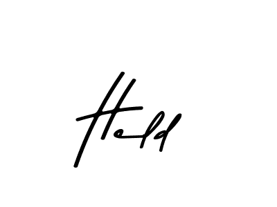 Create a beautiful signature design for name Held. With this signature (Asem Kandis PERSONAL USE) fonts, you can make a handwritten signature for free. Held signature style 9 images and pictures png