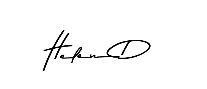 Design your own signature with our free online signature maker. With this signature software, you can create a handwritten (Asem Kandis PERSONAL USE) signature for name Helen D. Helen D signature style 9 images and pictures png