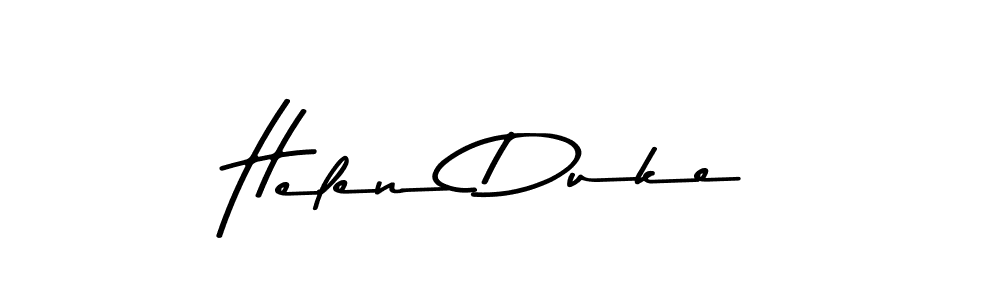 Create a beautiful signature design for name Helen Duke. With this signature (Asem Kandis PERSONAL USE) fonts, you can make a handwritten signature for free. Helen Duke signature style 9 images and pictures png