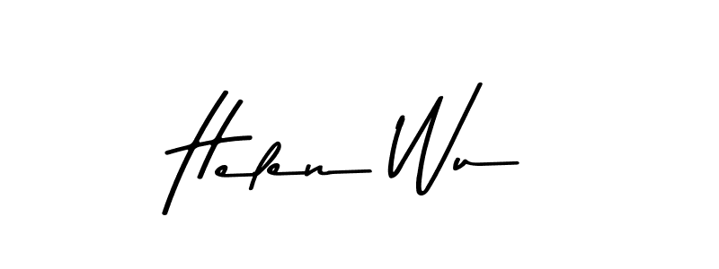 You should practise on your own different ways (Asem Kandis PERSONAL USE) to write your name (Helen Wu) in signature. don't let someone else do it for you. Helen Wu signature style 9 images and pictures png