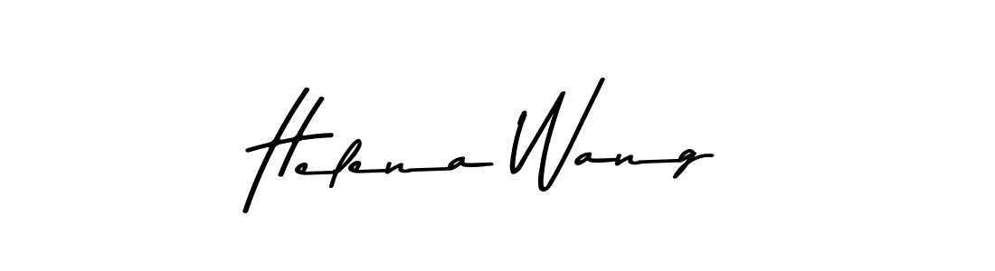 Create a beautiful signature design for name Helena Wang. With this signature (Asem Kandis PERSONAL USE) fonts, you can make a handwritten signature for free. Helena Wang signature style 9 images and pictures png