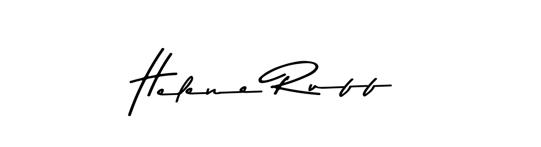 Helene Ruff stylish signature style. Best Handwritten Sign (Asem Kandis PERSONAL USE) for my name. Handwritten Signature Collection Ideas for my name Helene Ruff. Helene Ruff signature style 9 images and pictures png