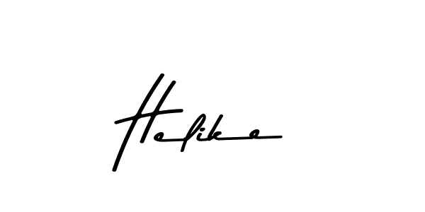 Design your own signature with our free online signature maker. With this signature software, you can create a handwritten (Asem Kandis PERSONAL USE) signature for name Helike. Helike signature style 9 images and pictures png