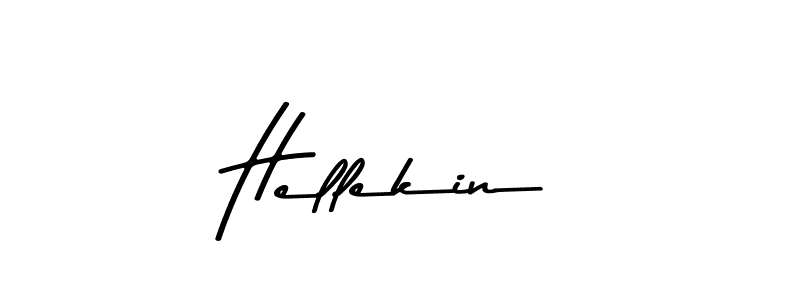 Design your own signature with our free online signature maker. With this signature software, you can create a handwritten (Asem Kandis PERSONAL USE) signature for name Hellekin. Hellekin signature style 9 images and pictures png