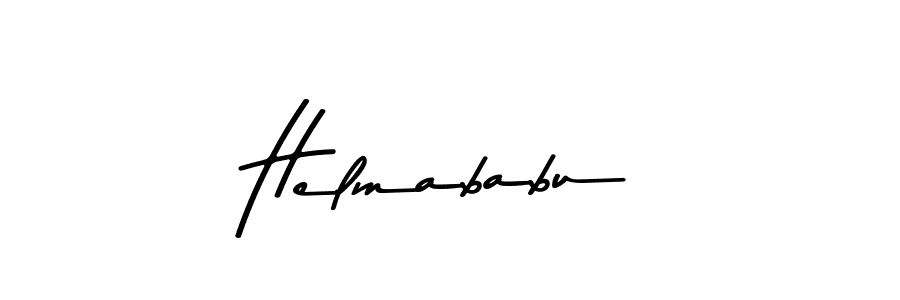 Design your own signature with our free online signature maker. With this signature software, you can create a handwritten (Asem Kandis PERSONAL USE) signature for name Helmababu. Helmababu signature style 9 images and pictures png