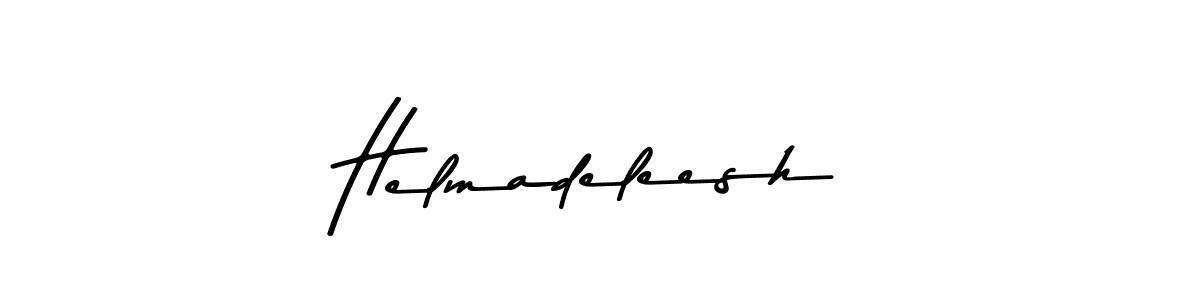 This is the best signature style for the Helmadeleesh name. Also you like these signature font (Asem Kandis PERSONAL USE). Mix name signature. Helmadeleesh signature style 9 images and pictures png