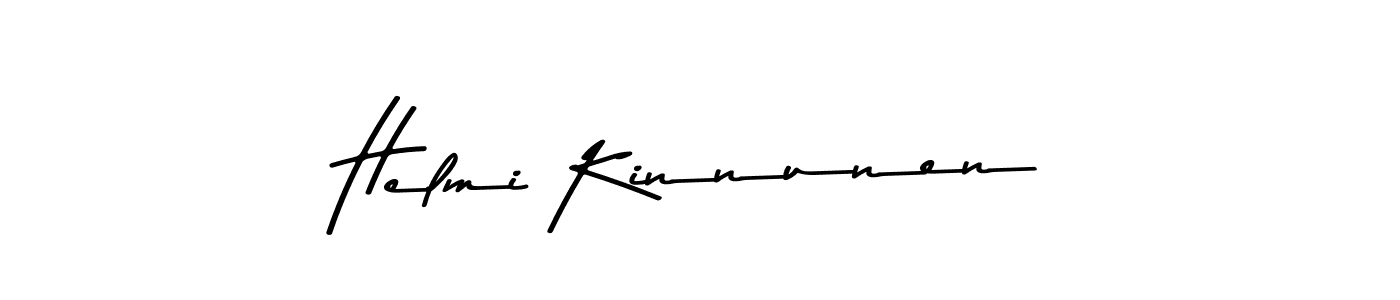 Make a beautiful signature design for name Helmi Kinnunen. With this signature (Asem Kandis PERSONAL USE) style, you can create a handwritten signature for free. Helmi Kinnunen signature style 9 images and pictures png