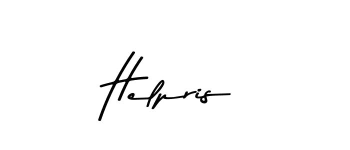 Design your own signature with our free online signature maker. With this signature software, you can create a handwritten (Asem Kandis PERSONAL USE) signature for name Helpris. Helpris signature style 9 images and pictures png