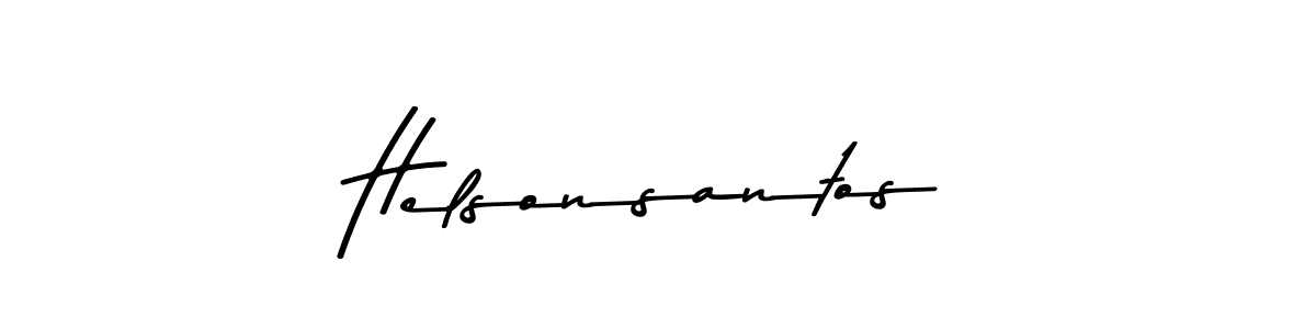 Helsonsantos stylish signature style. Best Handwritten Sign (Asem Kandis PERSONAL USE) for my name. Handwritten Signature Collection Ideas for my name Helsonsantos. Helsonsantos signature style 9 images and pictures png