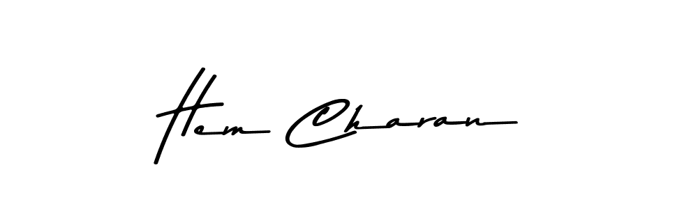 How to Draw Hem Charan signature style? Asem Kandis PERSONAL USE is a latest design signature styles for name Hem Charan. Hem Charan signature style 9 images and pictures png