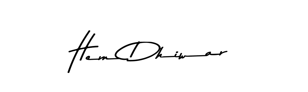 How to make Hem Dhiwar signature? Asem Kandis PERSONAL USE is a professional autograph style. Create handwritten signature for Hem Dhiwar name. Hem Dhiwar signature style 9 images and pictures png