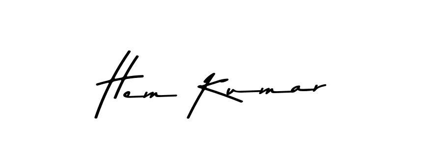 How to make Hem Kumar signature? Asem Kandis PERSONAL USE is a professional autograph style. Create handwritten signature for Hem Kumar name. Hem Kumar signature style 9 images and pictures png