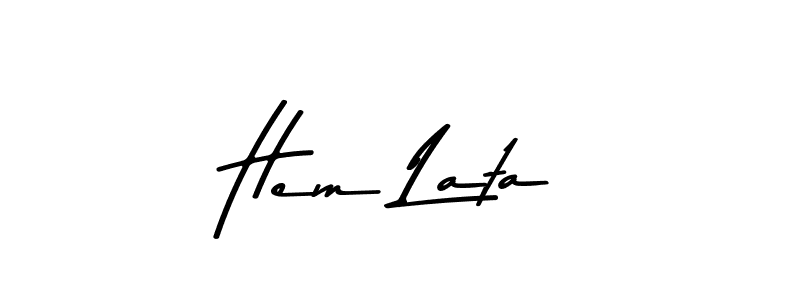 This is the best signature style for the Hem Lata name. Also you like these signature font (Asem Kandis PERSONAL USE). Mix name signature. Hem Lata signature style 9 images and pictures png