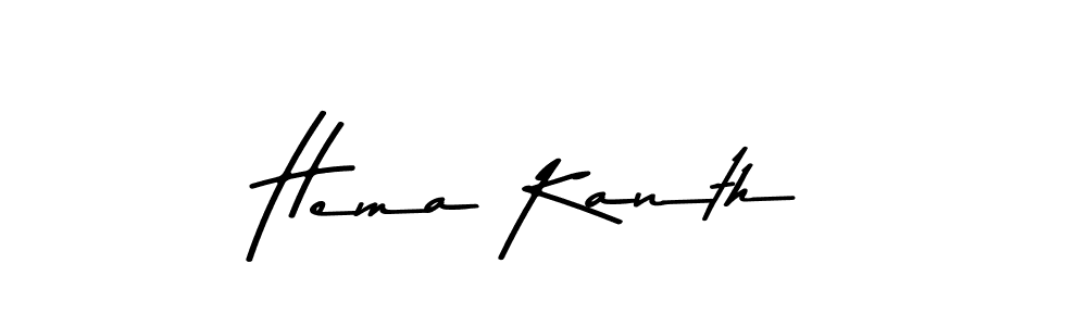 You should practise on your own different ways (Asem Kandis PERSONAL USE) to write your name (Hema Kanth) in signature. don't let someone else do it for you. Hema Kanth signature style 9 images and pictures png