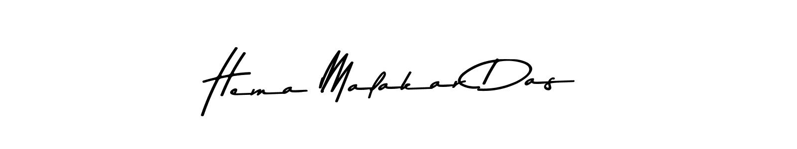 Create a beautiful signature design for name Hema Malakar Das. With this signature (Asem Kandis PERSONAL USE) fonts, you can make a handwritten signature for free. Hema Malakar Das signature style 9 images and pictures png