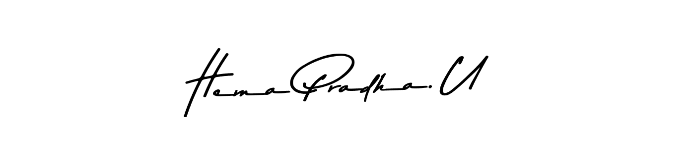 Use a signature maker to create a handwritten signature online. With this signature software, you can design (Asem Kandis PERSONAL USE) your own signature for name Hema Pradha. U. Hema Pradha. U signature style 9 images and pictures png