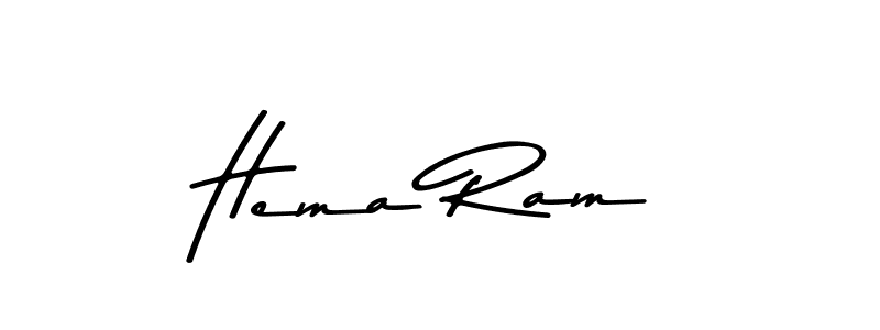 Design your own signature with our free online signature maker. With this signature software, you can create a handwritten (Asem Kandis PERSONAL USE) signature for name Hema Ram. Hema Ram signature style 9 images and pictures png