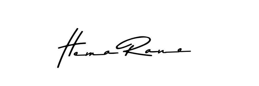 Design your own signature with our free online signature maker. With this signature software, you can create a handwritten (Asem Kandis PERSONAL USE) signature for name Hema Rane. Hema Rane signature style 9 images and pictures png