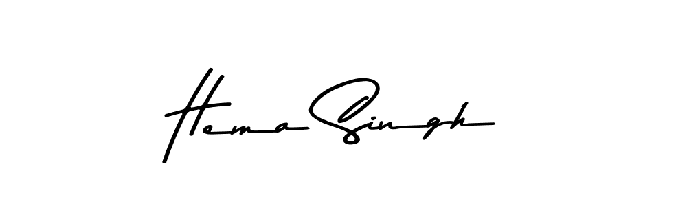 Design your own signature with our free online signature maker. With this signature software, you can create a handwritten (Asem Kandis PERSONAL USE) signature for name Hema Singh. Hema Singh signature style 9 images and pictures png