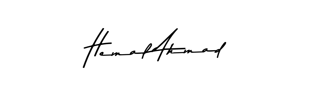The best way (Asem Kandis PERSONAL USE) to make a short signature is to pick only two or three words in your name. The name Hemal Ahmad include a total of six letters. For converting this name. Hemal Ahmad signature style 9 images and pictures png
